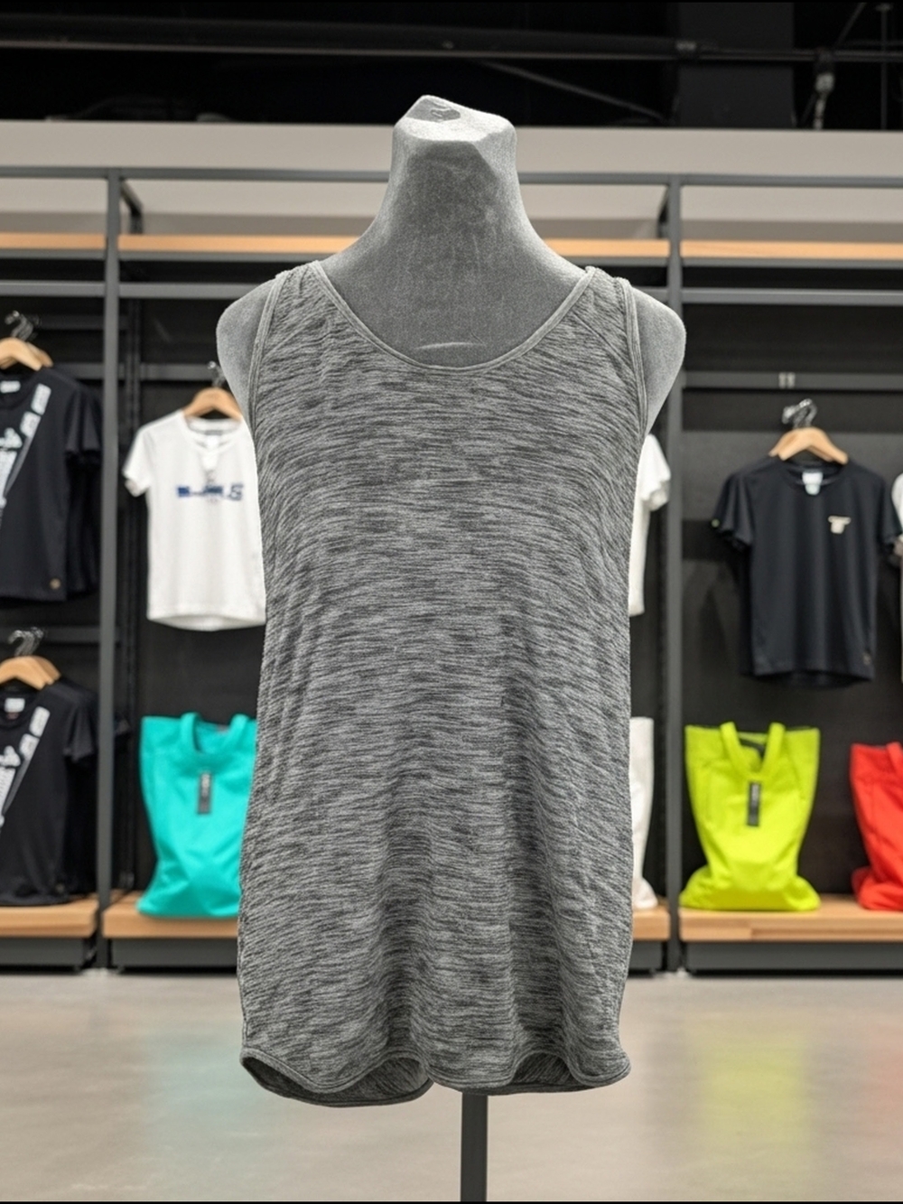 lululemon Heather Gray Essential Tank Top Racerback Workout Athletic